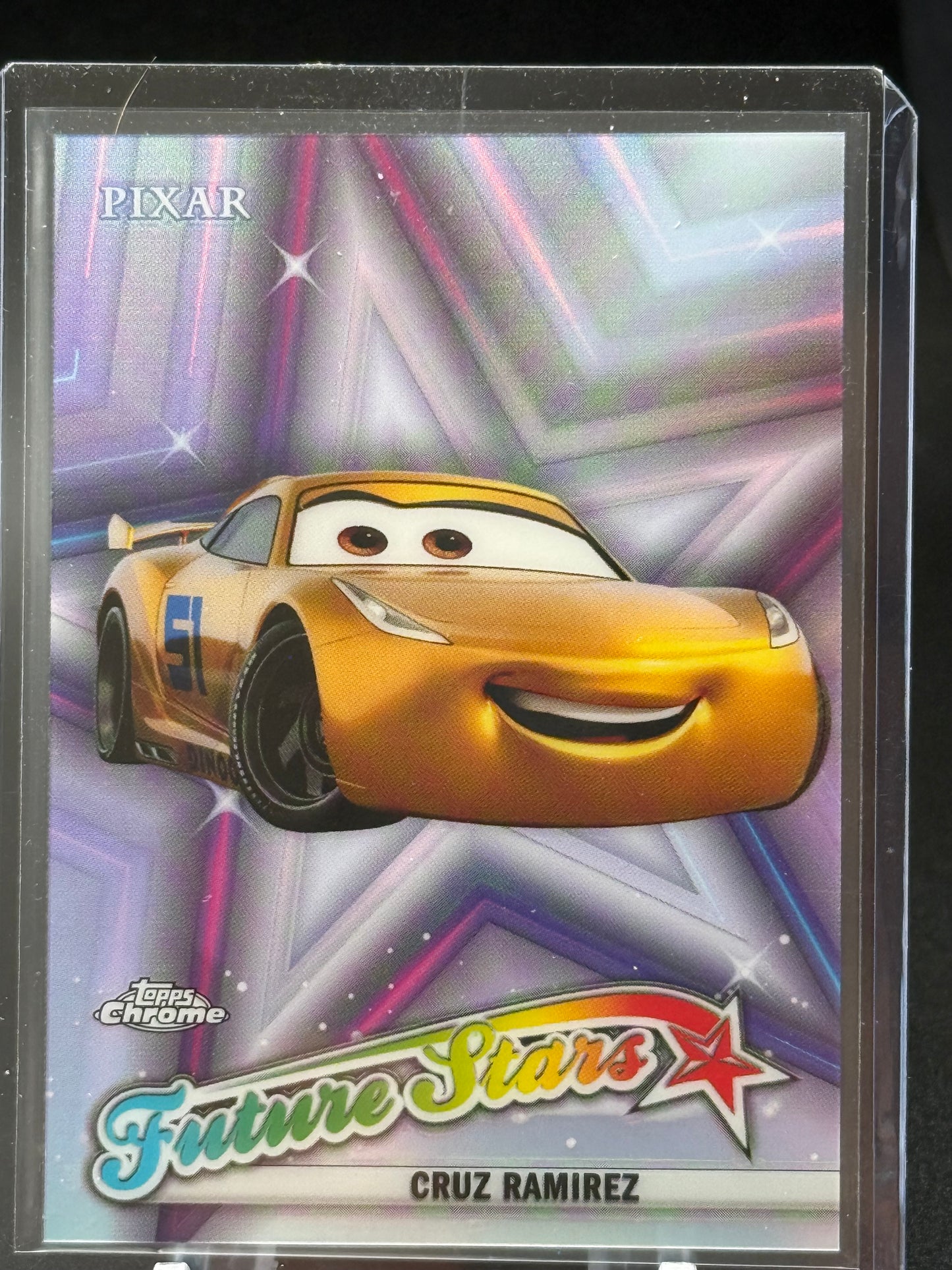 2024 Topps Chrome Disney - Lightning McQueen Cars Set (5 Cards Total)