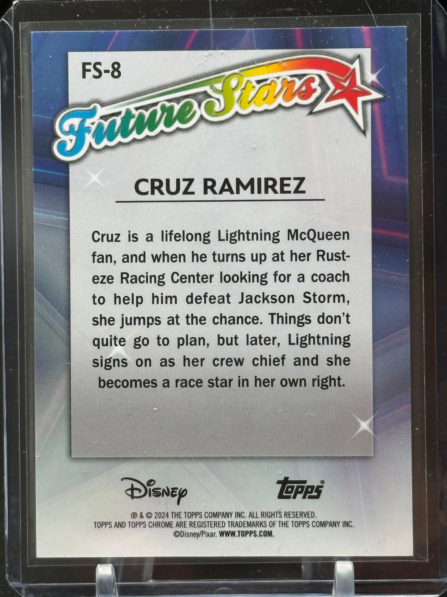 2024 Topps Chrome Disney - Lightning McQueen Cars Set (5 Cards Total)