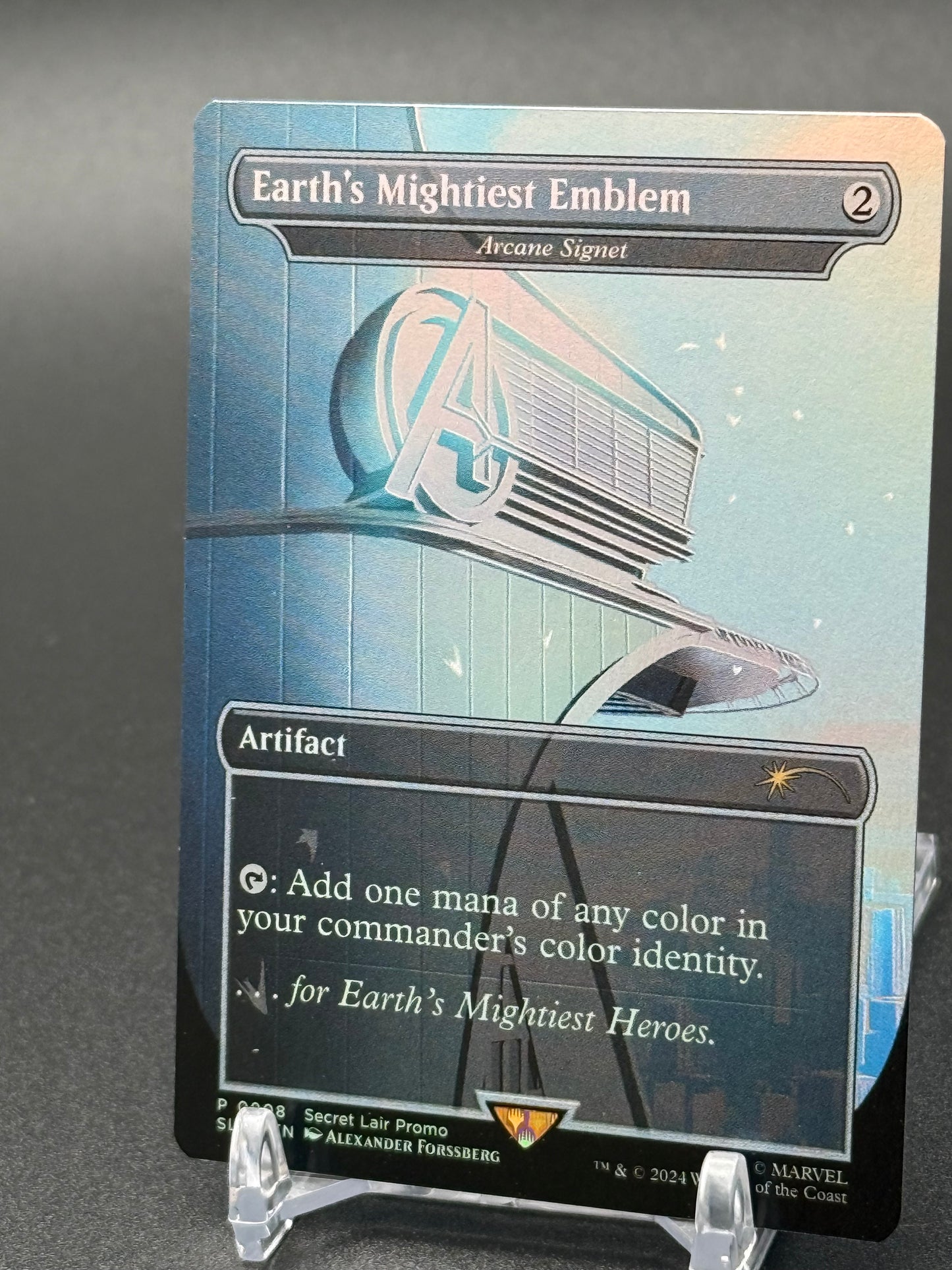 Magic Marvel Secret Lair Avengers Earths Mightiest Emblem Arcane Signet Promo