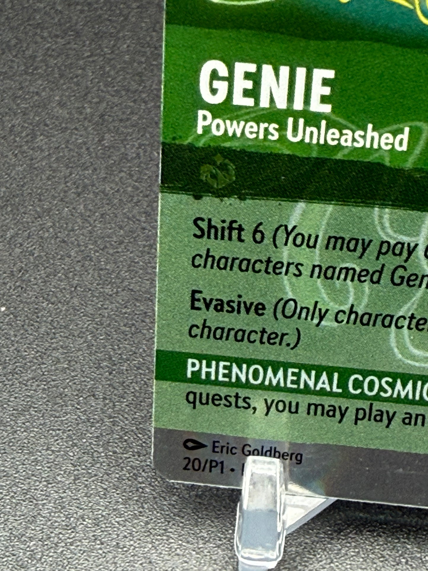 Genie - Powers Unleashed 20	D100 Alternate Art Disney100 Promo Lorcana Card NM