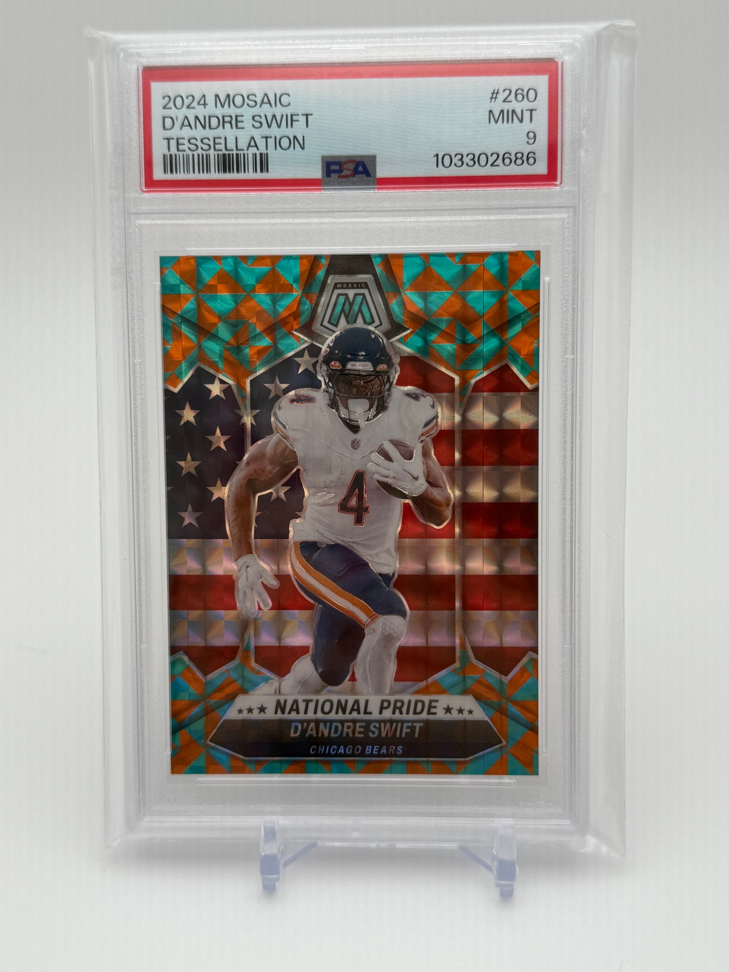 2024 Panini Mosaic Collection - D'Andre Swift National Pride Tessellation 14/15