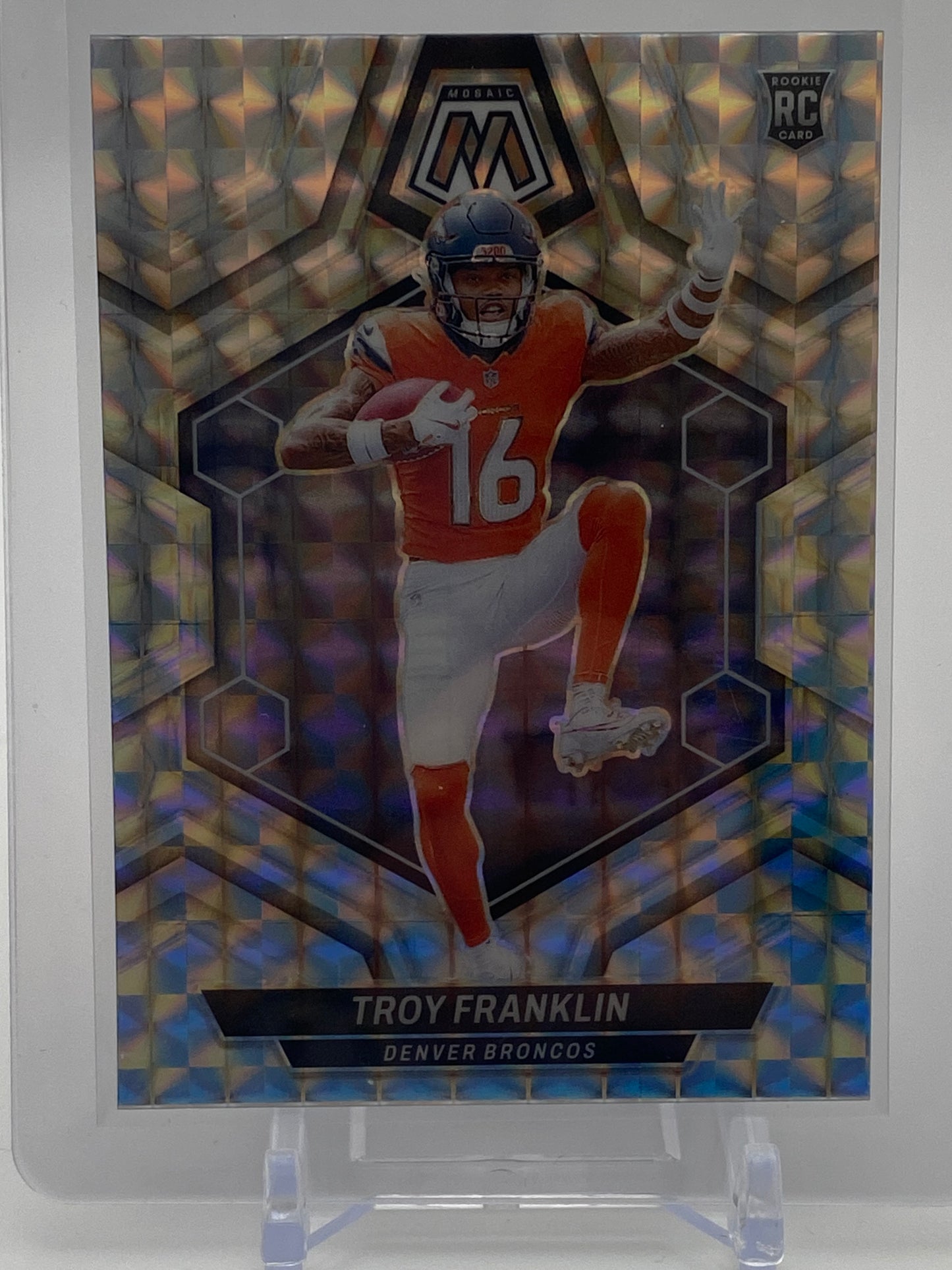 Troy Franklin  2024 #378 Mosaic Prism Parallel- 2024 Panini Mosaic Collection