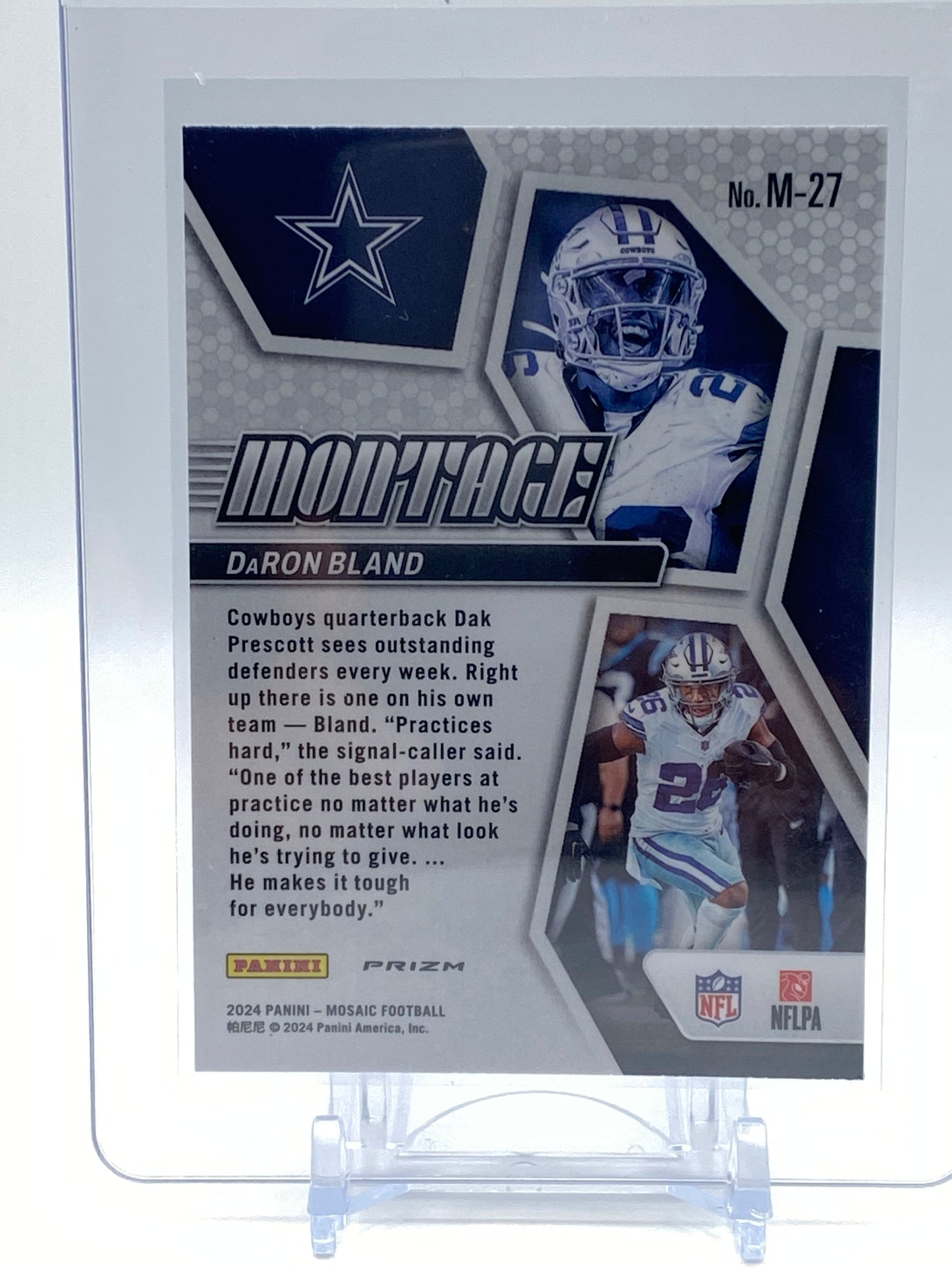 DaRon Bland Dallas Cowboys Montage Mosaic Prizm - 2024 Panini Mosaic Collection