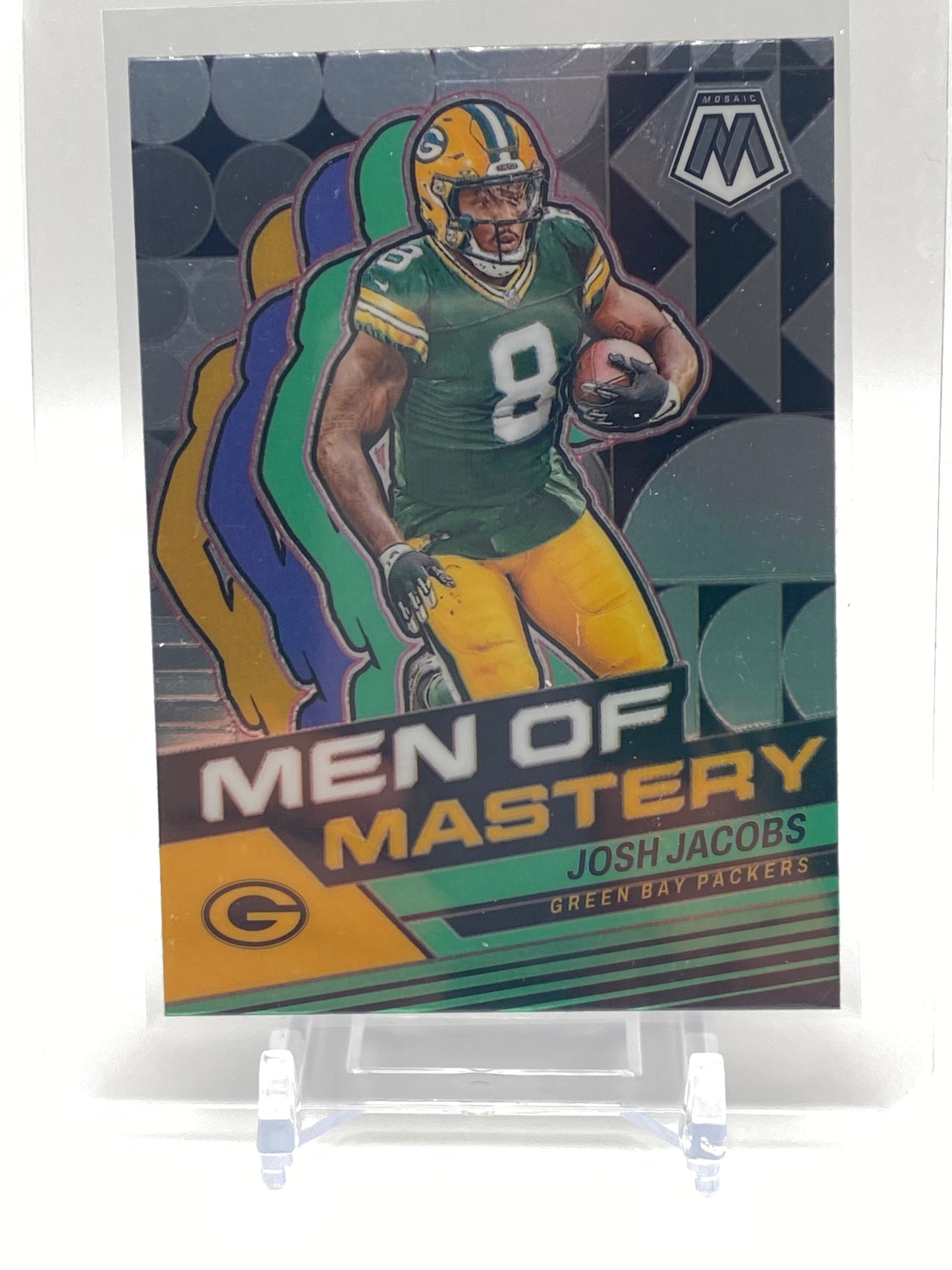 Josh Jacobs Men of Mastery - 2024 Panini Mosaic Collection