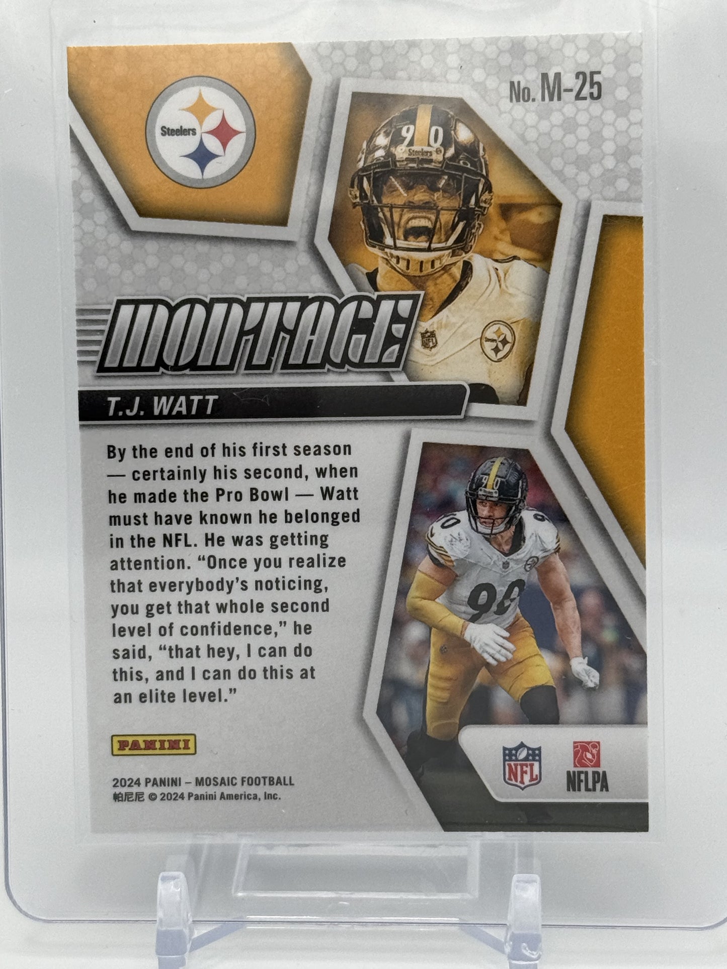 T.J. Watt Montage M-25 2024 Panini Mosaic Football