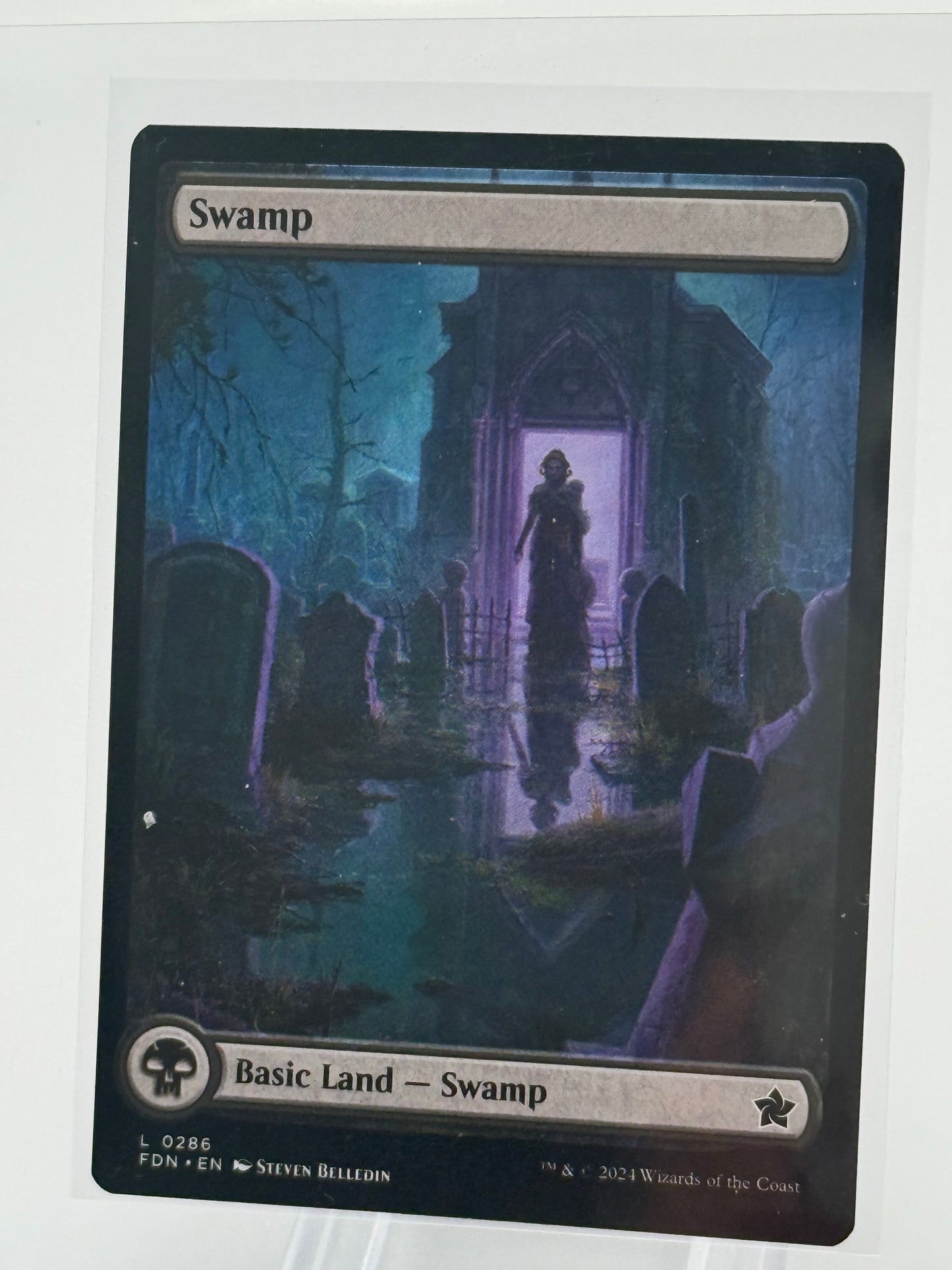 Swamp Full Art 0286 Magic The Gathering Foundations