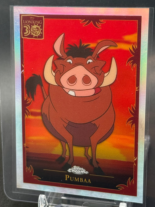 2024 Topps Chrome Disney - Pumbaa LK-5 30Th Anniversary
