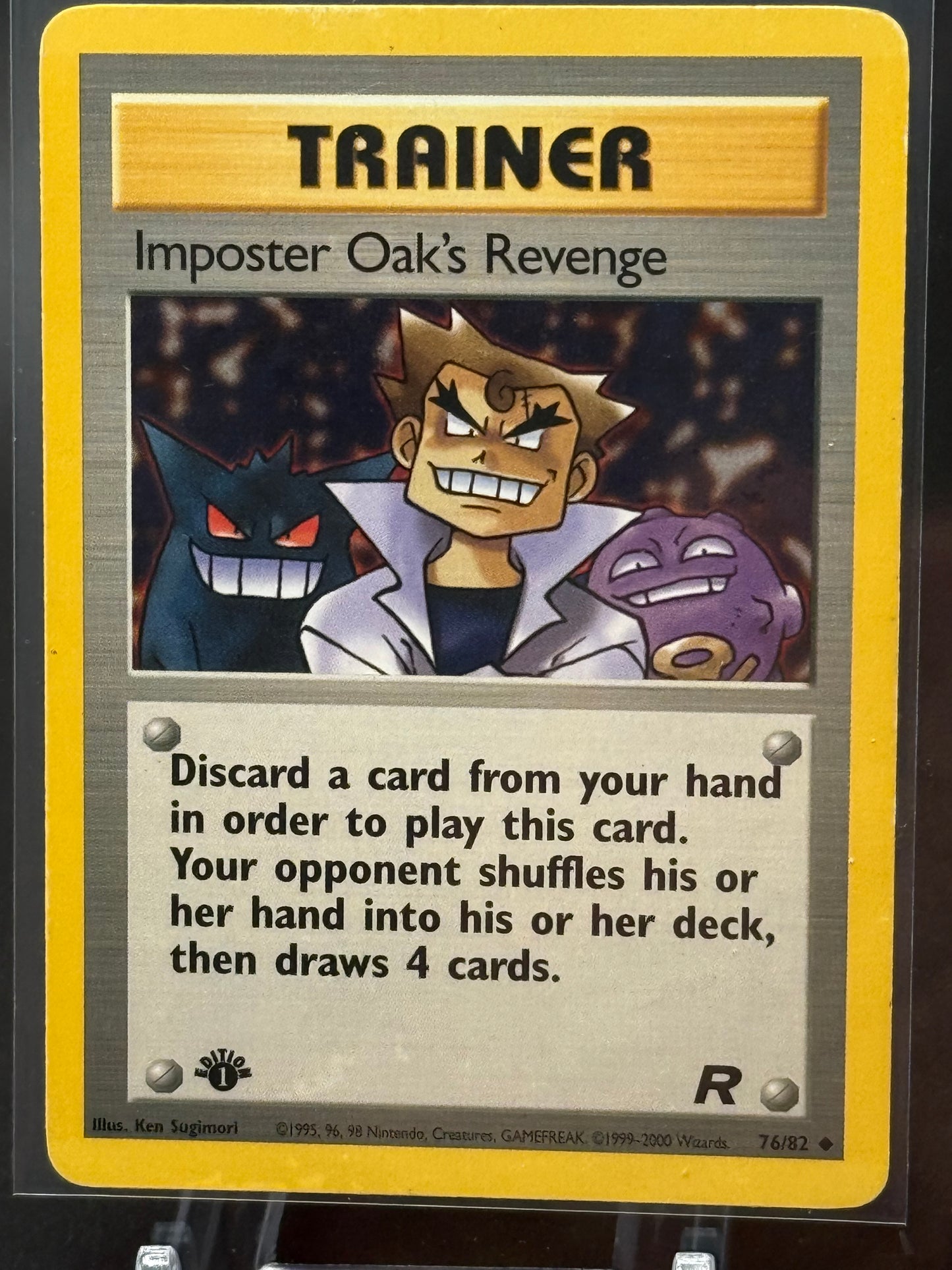 Pokemon Team Rocket's Card - Imposter Oak's Revenge 76/82